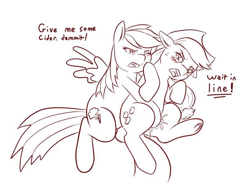 Rule34 – If it exists, there is porn of it / infinityplus1, applejack (mlp), rainbow dash (mlp) / 21114