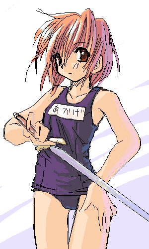 artist request, character request, copyright request, lowres, tagme, 1girl, female focus, one-piece swimsuit, solo, swimsuit