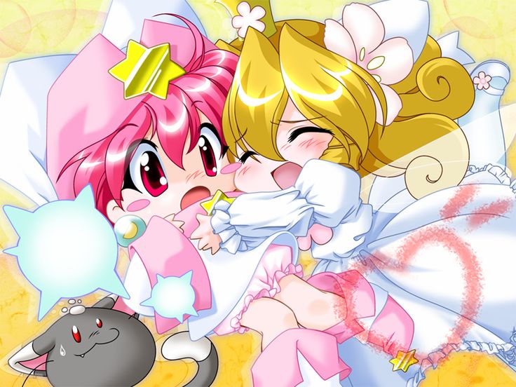 game cg, non-web source, 2girls, animal, blonde hair, bloomers, blush, cat, closed eyes, com-chan, getchu.com, getchu ya getchu!!, hime (getchu ya getchu!!), hug, mike (getchu ya getchu!!), multiple girls, open mouth, underwear