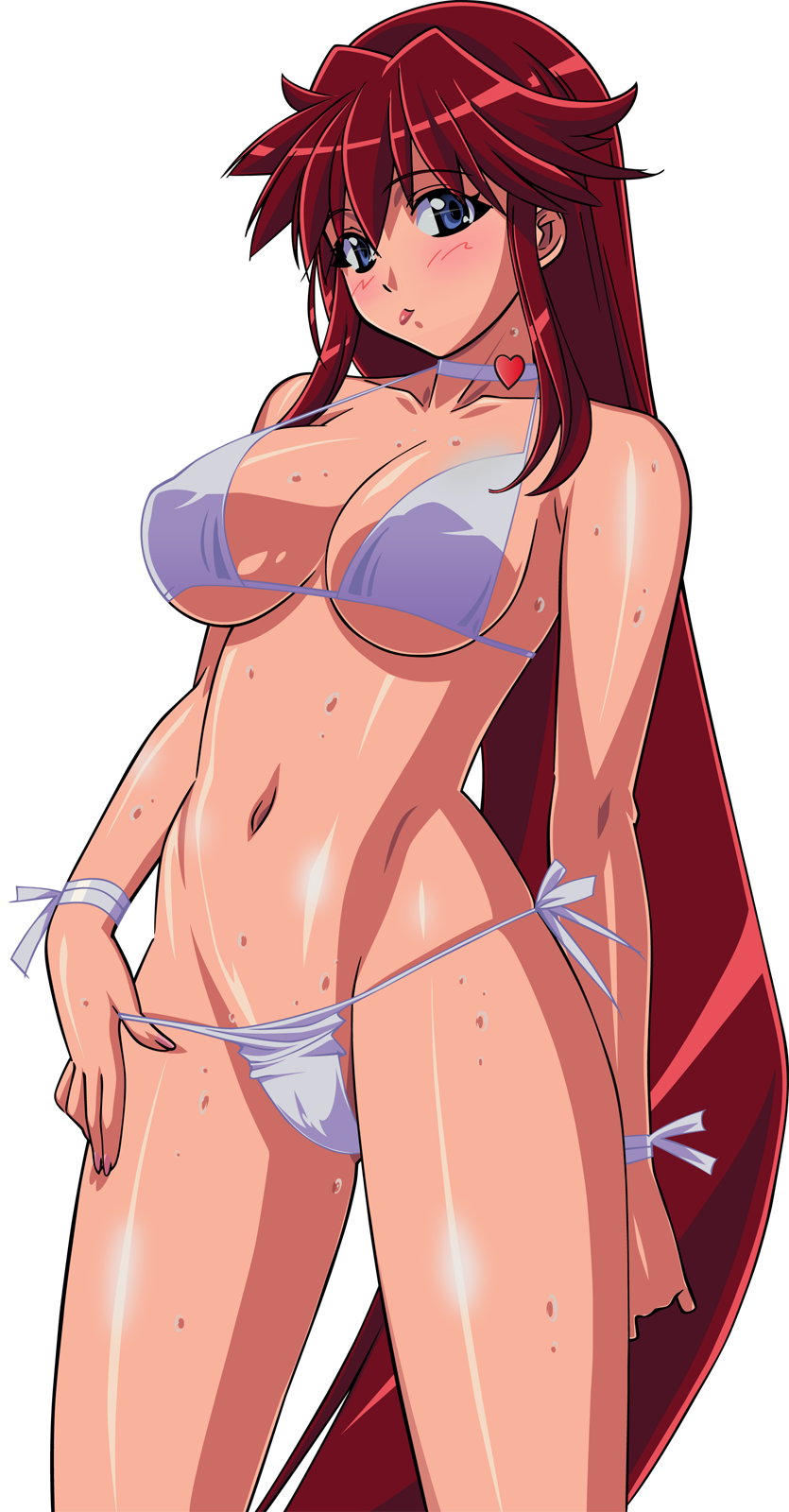 highres, tagme, 1girl, bikini, breasts, female focus, navel, solo, standing, swimsuit, transparent background