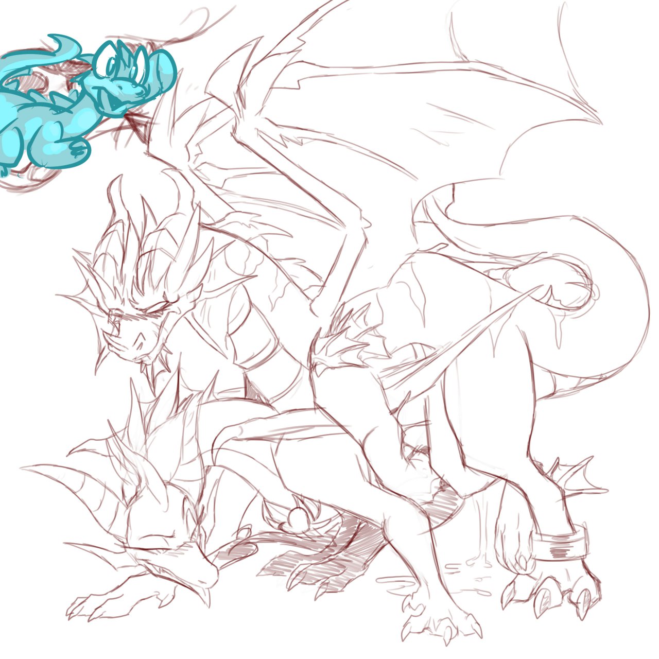 Rule34 – If it exists, there is porn of it / mel the hybrid, ember (spyro), volteer / 21402
