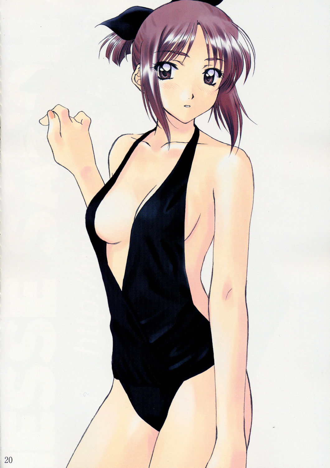 polorinken, highres, scan, tagme, 1girl, bikini, female focus, solo, swimsuit