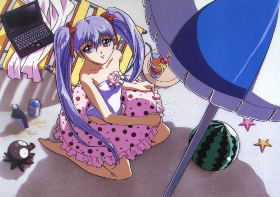 hoshino ruri, kidou senkan nadesico, tagme, swimsuit