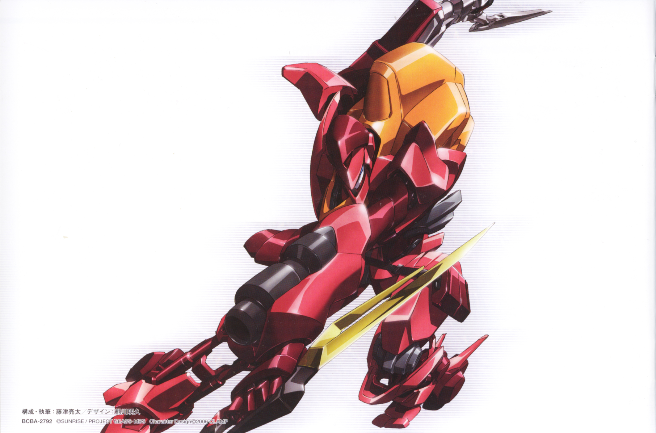 guren (code geass), guren mk-ii, code geass, highres, tagme, 00s, guren mk ii, mecha, robot, solo