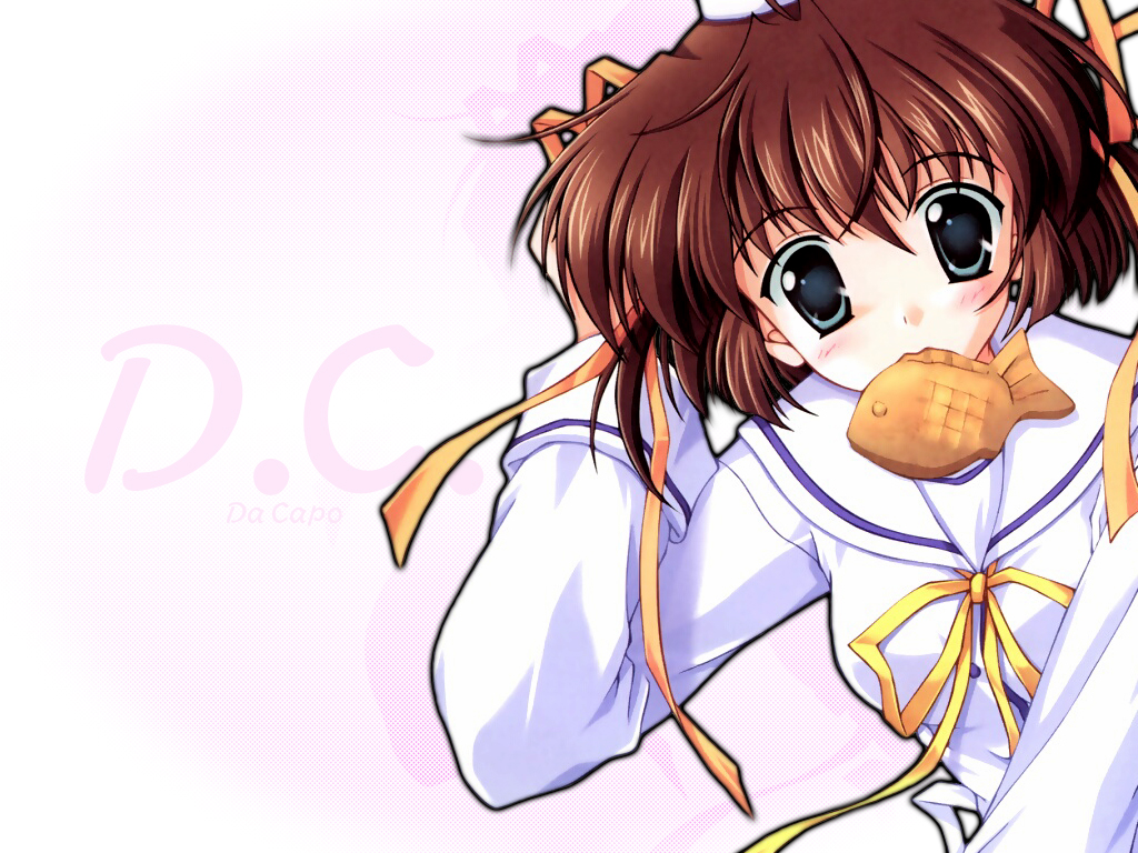 asakura nemu, da capo, da capo i, 00s, 1girl, brown hair, female focus, ribbon, school uniform, serafuku, solo
