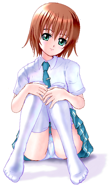 zz-r, yasuoka shion, shion no ou, 00s, panties, pantyshot, sitting, solo, thighhighs, underwear
