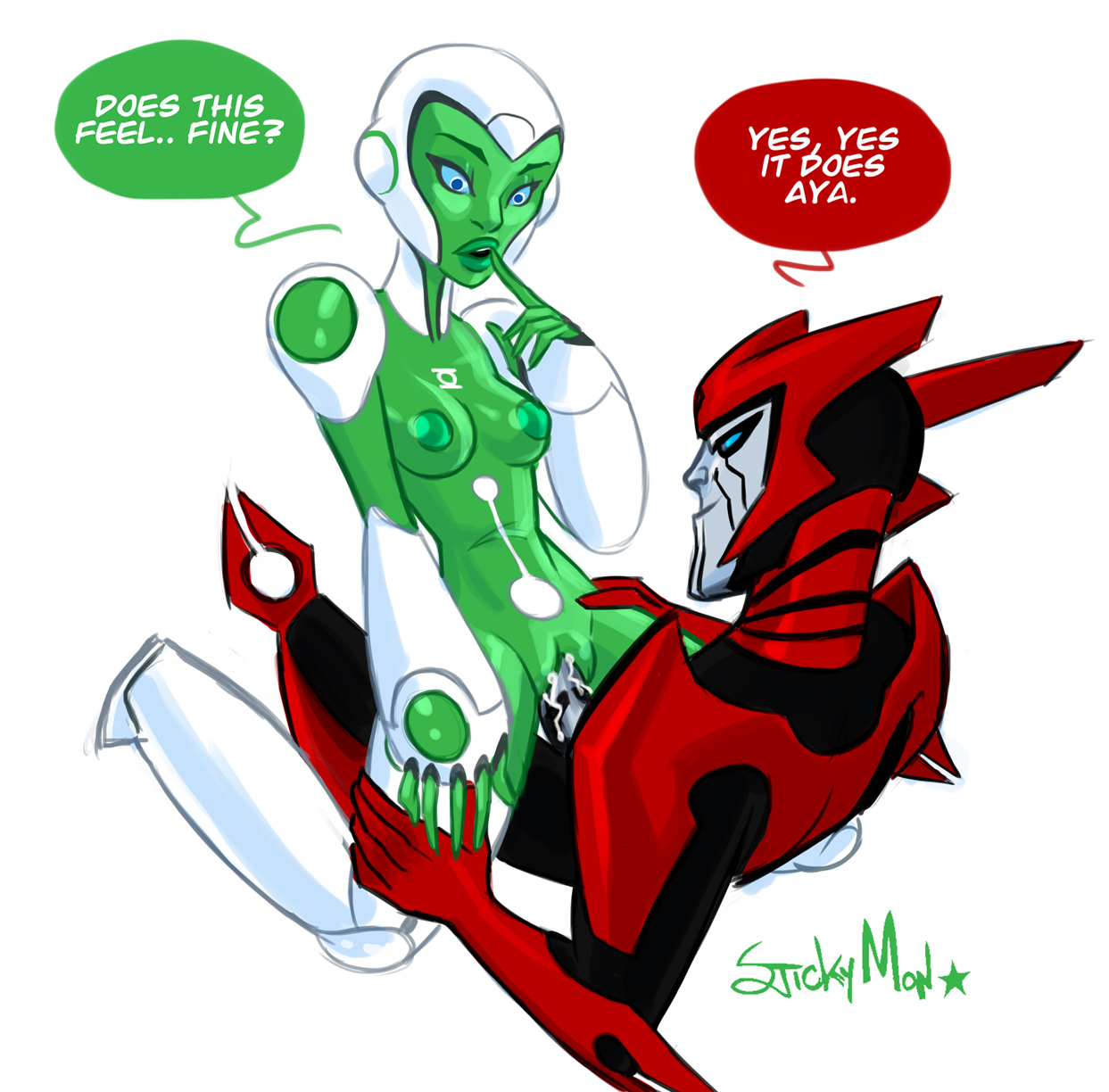 Rule34 – If it exists, there is porn of it / stickymon, aya (green lantern), green lantern, razer (green lantern) / 24392