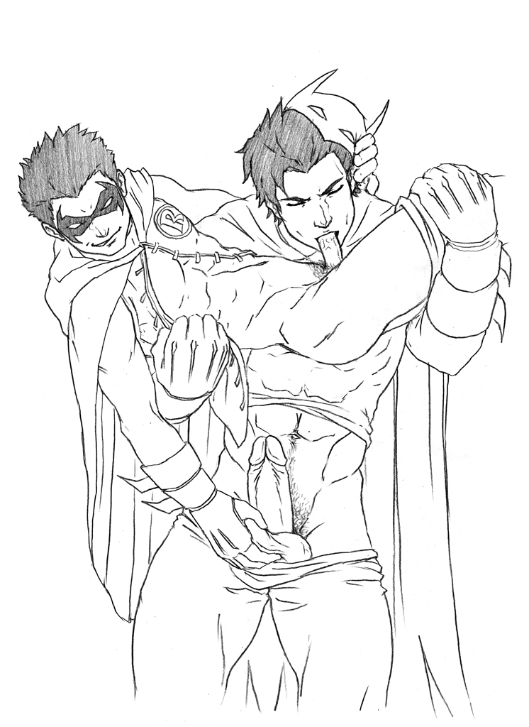 Rule34 – If it exists, there is porn of it / szadek, batman, damian wayne, dick grayson, robin (dc) / 24516