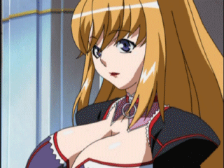 oobari masami, eina, gusuku luna, gusuku runa, tachibana mizuki, choujuushin gravion, animated, animated gif, anime screenshot, lowres, 00s, 3girls, bouncing breasts, breast envy, breasts, cleavage, huge breasts, multiple girls, qvga