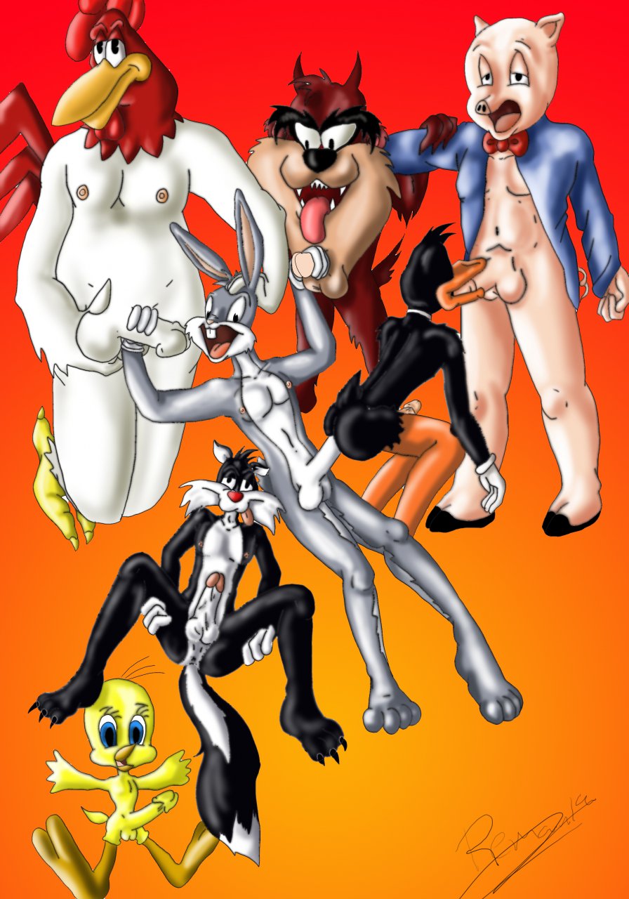 Rule34 – If it exists, there is porn of it / bugs bunny, daffy duck, foghorn leghorn, porky pig, sylvester, tasmanian devil (looney tunes), tweety bird / 24900