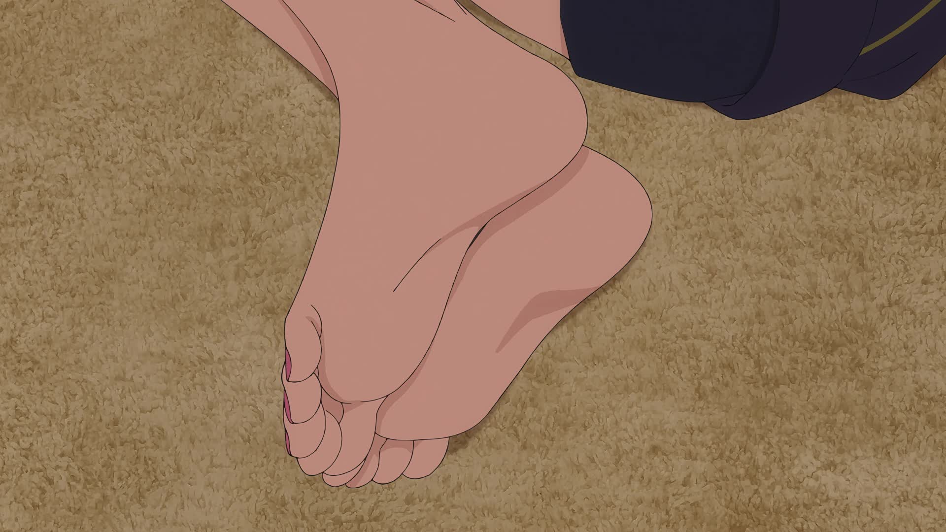 kitagawa marin, sono bisque doll wa koi wo suru, animated, tagme, video, barefoot, feet, nail polish, soles, toenail polish, toenails, toes, wiggling toes