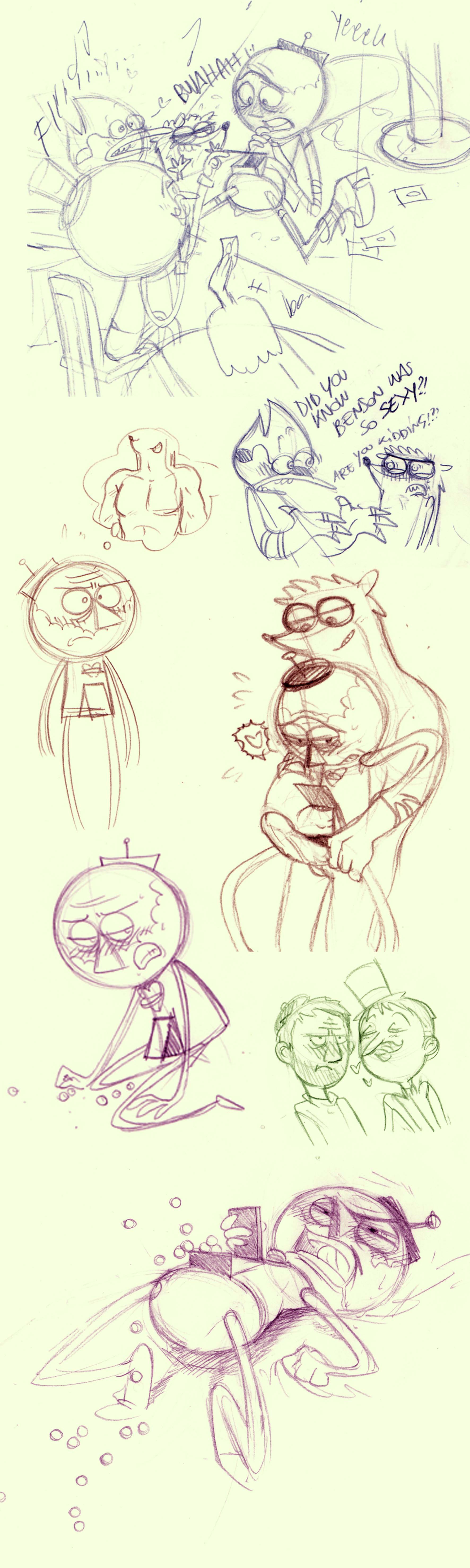 Rule34 – If it exists, there is porn of it / don, pops, benson, high five ghost, mordecai, rigby / 25451