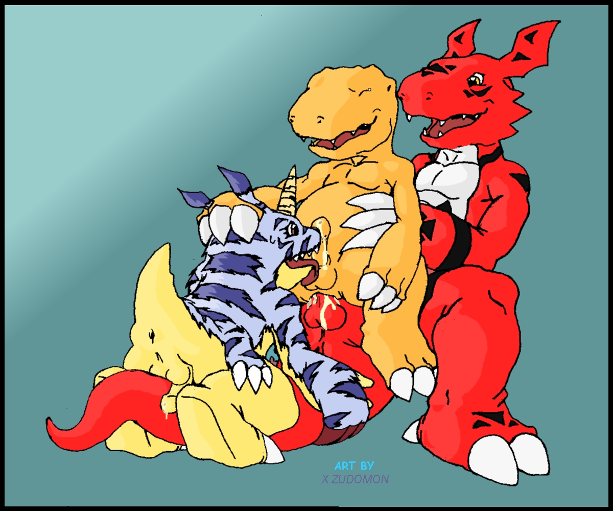 Rule34 – If it exists, there is porn of it / agumon, gabumon, guilmon / 25492