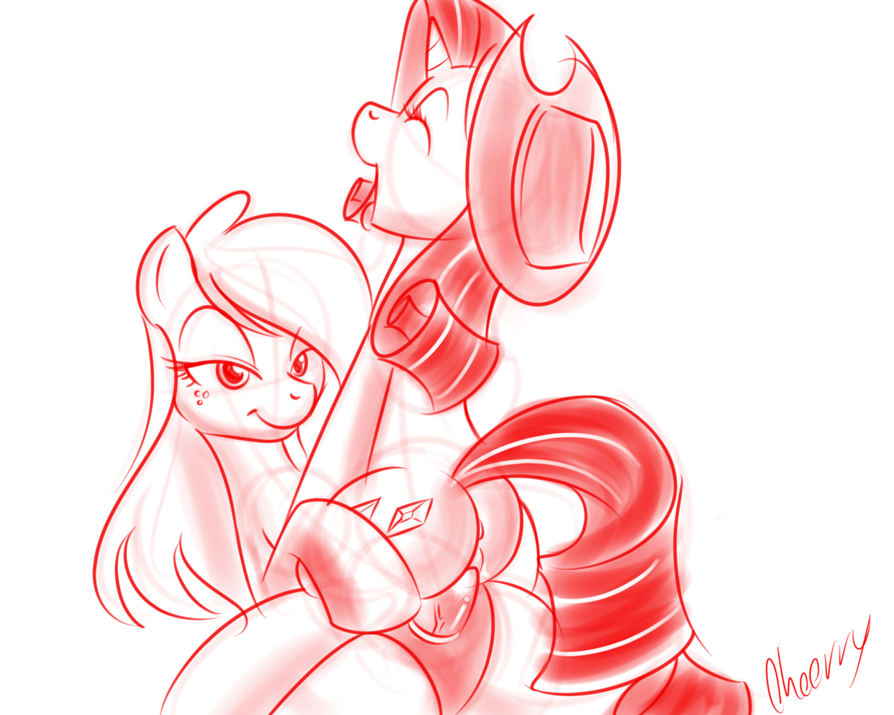 Rule34 – If it exists, there is porn of it / kloudmutt, applejack (mlp), rarity (mlp) / 25549