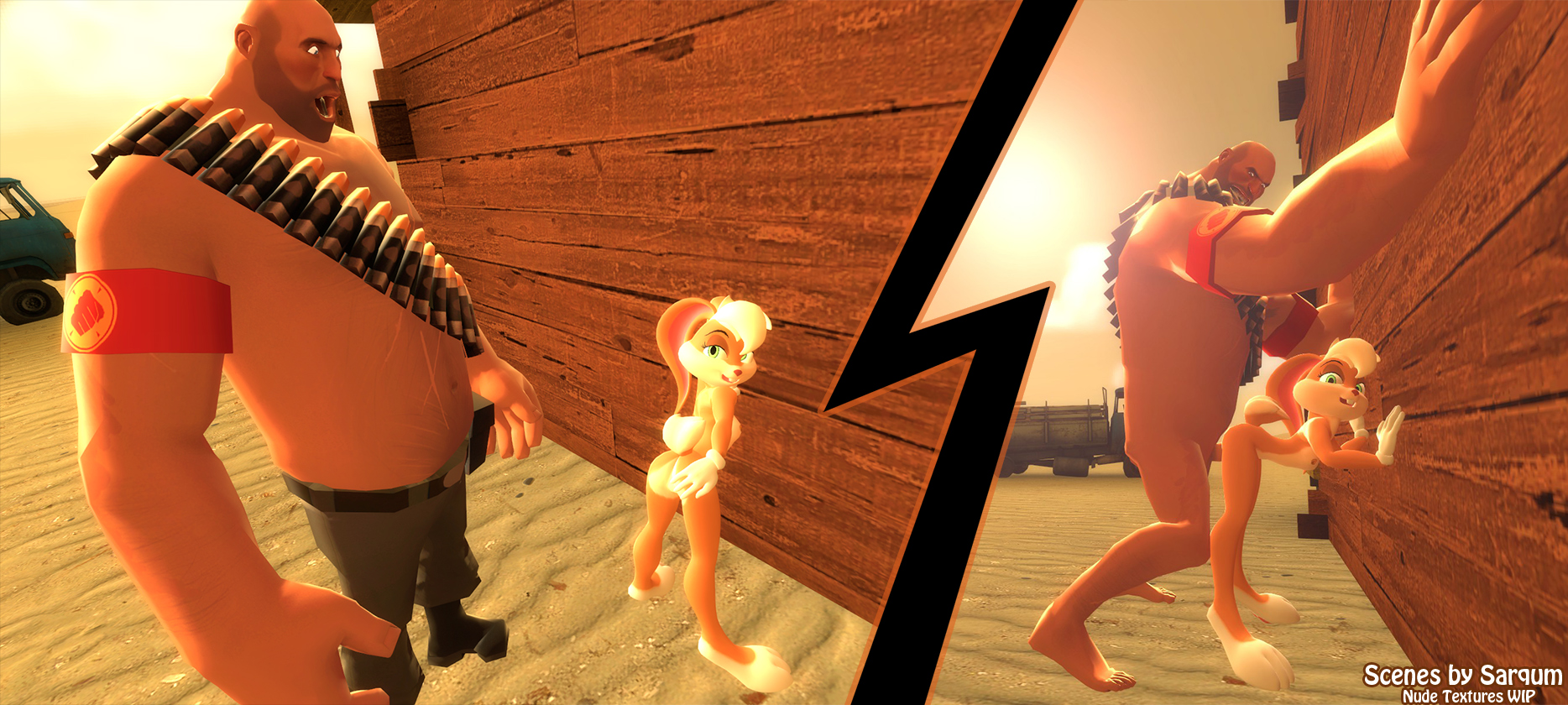 Rule34 – If it exists, there is porn of it / heavy weapons guy, lola bunny / 25563