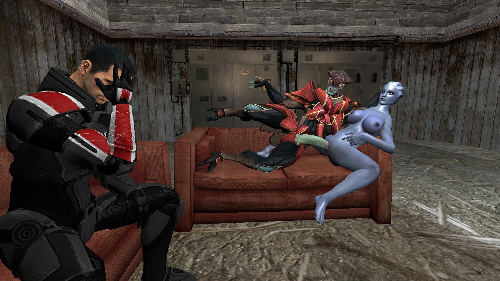 Rule34 – If it exists, there is porn of it / asari, commander shepard, javik, liara t'soni, prothean / 25817