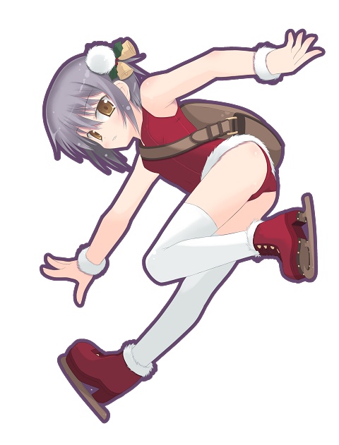 amamiya minato, nagato yuki, suzumiya haruhi no yuuutsu, tagme, 00s, christmas, solo, thighhighs