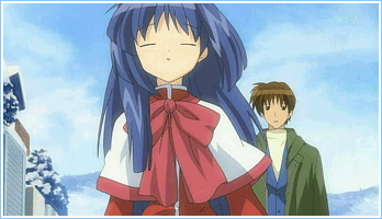 aizawa yuuichi, minase nayuki, kanon, animated, animated gif, anime screenshot, lowres, 1girl, sleepwalking