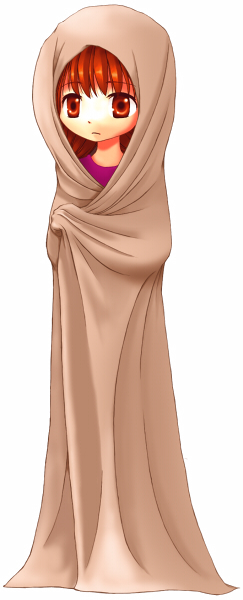 syam i, madotsuki, yume nikki, 1girl, brown hair, female focus, solo, towel