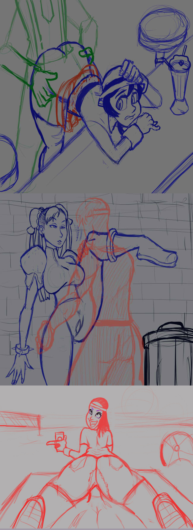 Rule34 – If it exists, there is porn of it / purplemantis, chun-li, filia (skullgirls) / 26744