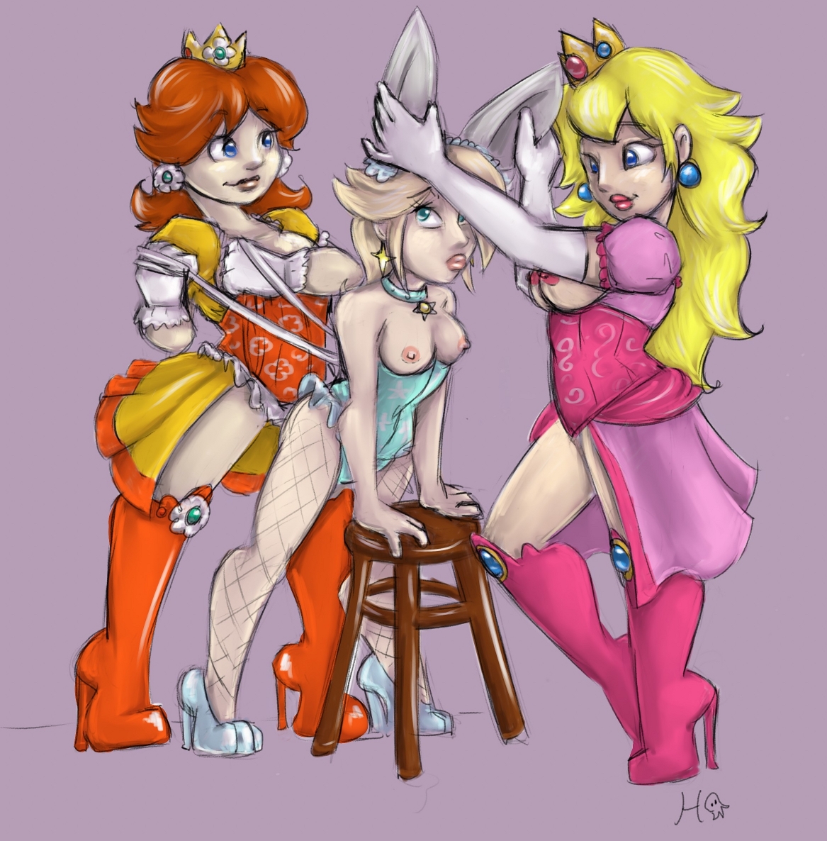 Rule34 – If it exists, there is porn of it / princess daisy, princess peach, princess rosalina / 27231
