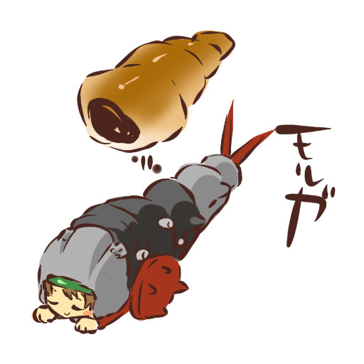 molga, zoids, chocolate cornet, food, mecha musume