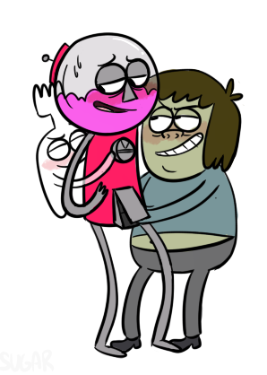 Rule34 – If it exists, there is porn of it / benson, high five ghost, muscle man / 27499