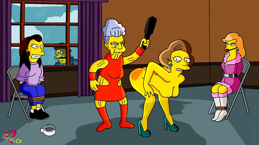 Rule34 – If it exists, there is porn of it / claudia-r, agnes skinner, edna krabappel, snake jailbird / 27618