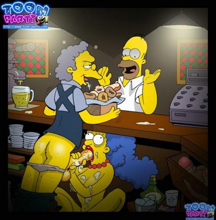 Rule34 – If it exists, there is porn of it / homer simpson, marge simpson, moe szyslak / 27813