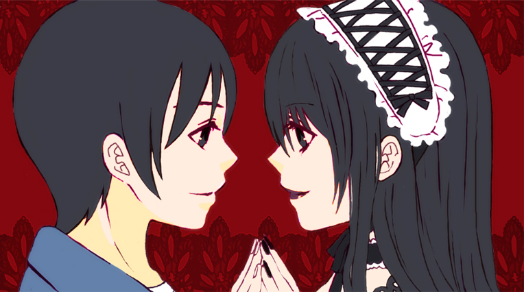 yuuki kei, moyashimon, artist request, 2boys, crossdressing, crossdressing (mtf), dual persona, gothic lolita, lipstick, lolita fashion, makeup, multiple boys, trap