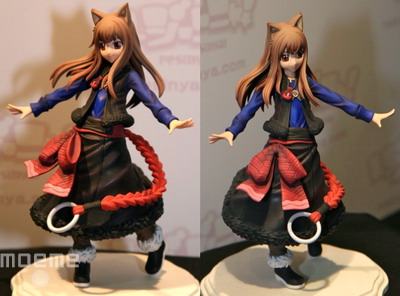 holo, spice and wolf, lowres, photo (medium), 00s, animal ears, figure, tail, watermark, wolf ears