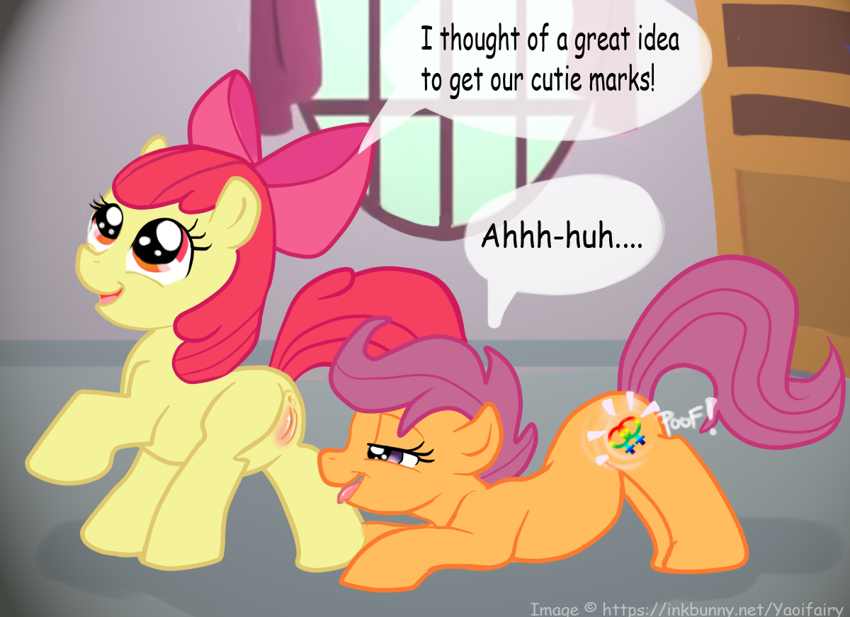 Rule34 – If it exists, there is porn of it / yaoifairy, apple bloom (mlp), scootaloo (mlp) / 28528