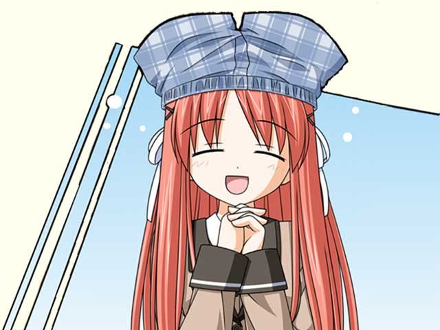 1girl, boxers, boxers on head, closed eyes, female focus, hair ornament, hairpin, long hair, male underwear, red hair, ribbon, school uniform, serafuku, solo, underwear