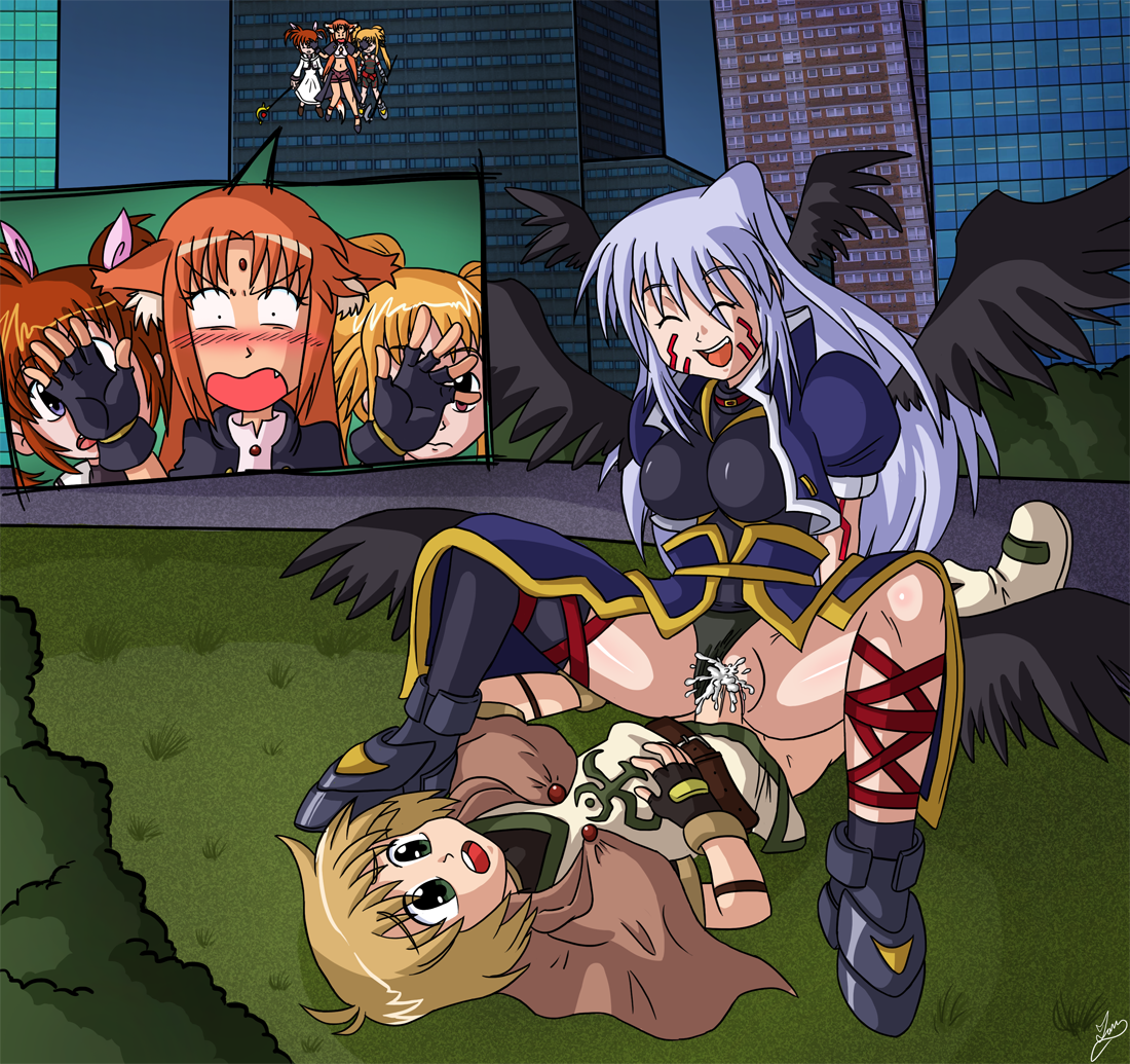 Rule34 – If it exists, there is porn of it / darkyamatoman, arf, fate testarossa, nanoha takamachi, reinforce, yuuno scrya / 28974