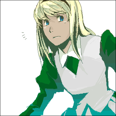 albert de morcerf (gankutsuou), gankutsuou, lowres, 00s, crossdressing, crossdressing (mtf), maid, male focus, male maid, oekaki, solo, trap
