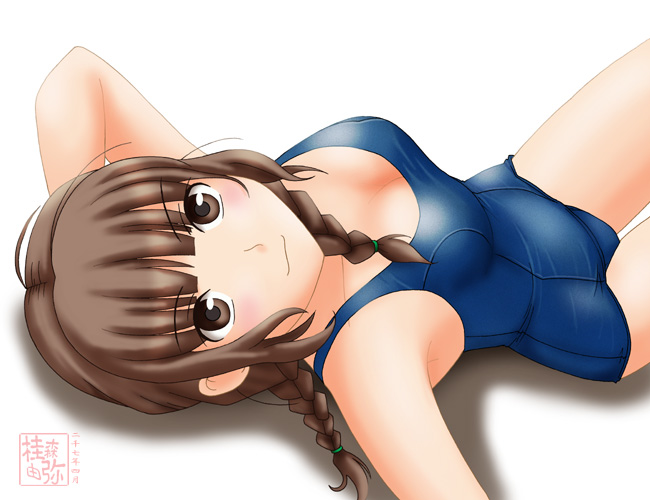 neopure, mizusawa mao, kimi kiss, tagme, one-piece swimsuit, school swimsuit, solo, swimsuit