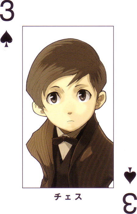 enami katsumi, narita ryohgo (mangaka), czeslaw meyer, baccano!, 00s, 1boy, card, card (medium), male focus, playing card, solo