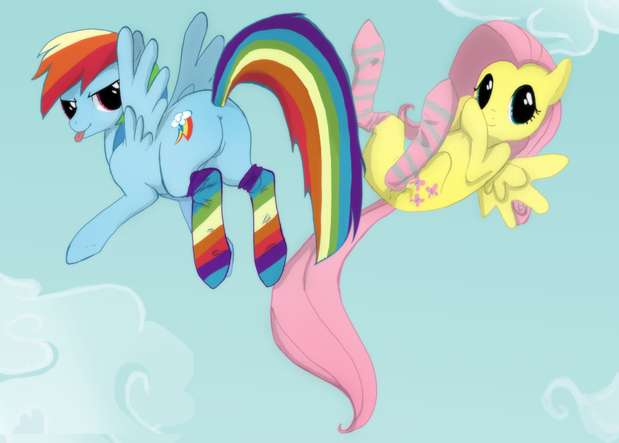 Rule34 – If it exists, there is porn of it / iluq, fluttershy (mlp), rainbow dash (mlp) / 31049