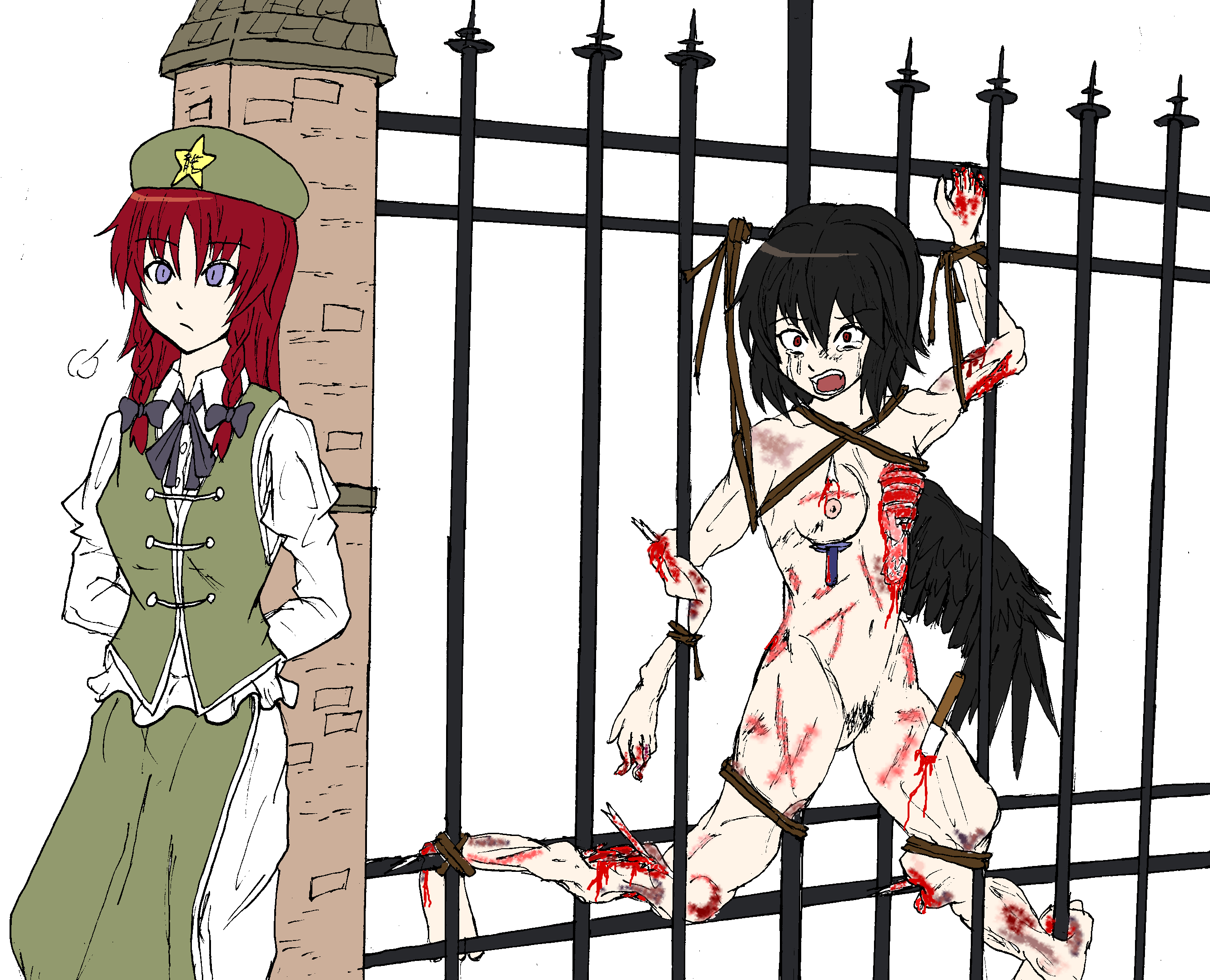 Rule34 – If it exists, there is porn of it / hong meiling, shameimaru aya / 31868