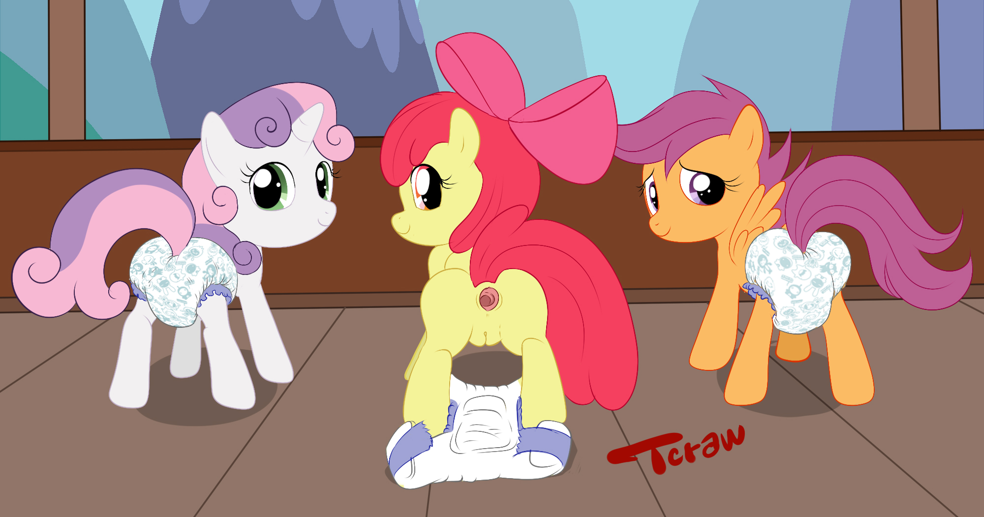 Rule34 – If it exists, there is porn of it / tecraudio, apple bloom (mlp), cutie mark crusaders, scootaloo (mlp), sweetie belle (mlp) / 32304