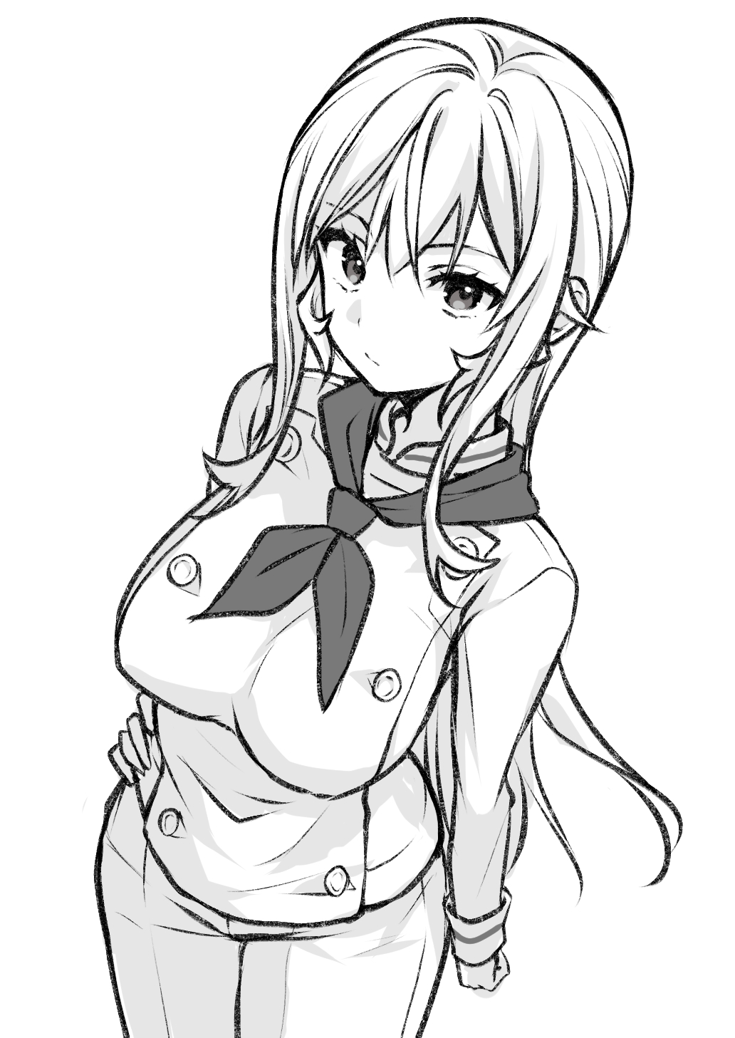 nakiri erina, shokugeki no souma, 1girl, breasts, large breasts, long hair, looking at viewer, solo, ssr ng