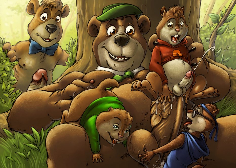 Rule34 – If it exists, there is porn of it / furryrevolution, alvin seville, boo boo, simon seville, theodore seville, yogi bear / 32834