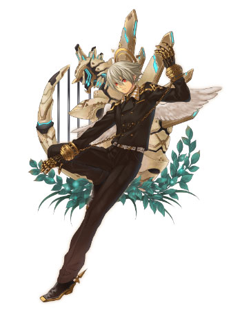hatake michi, lowres, gloves, leaf, male focus, mecha, robot, short hair, solo, wings