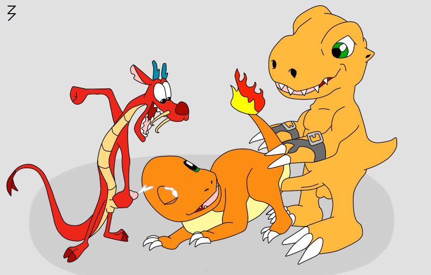 Rule34 – If it exists, there is porn of it / 3pac, agumon, charmander, mushu / 33976