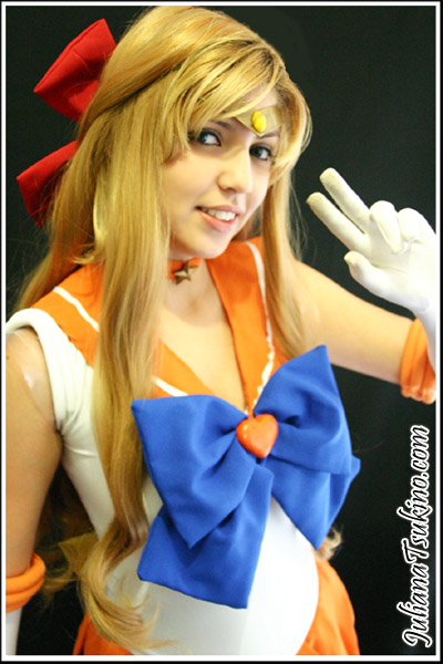 aino minako, sailor venus, bishoujo senshi sailor moon, photo (medium), tagme, blonde hair, bow, cosplay, hair bow