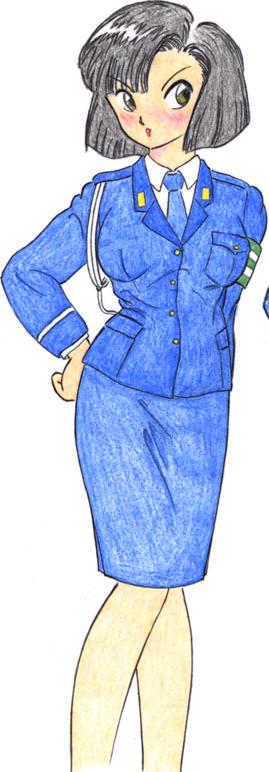 tsujimoto natsumi, taiho shichauzo, long image, tagme, tall image, police, police uniform, policewoman