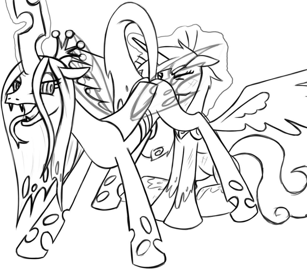 Rule34 – If it exists, there is porn of it / ldr, princess cadance (mlp), queen chrysalis / 35007