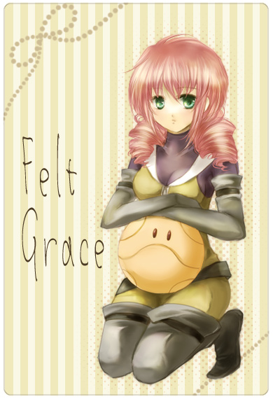 feldt grace, haro, gundam, gundam 00, 00s, 1girl, bodysuit, female focus, pink hair, solo, thighhighs