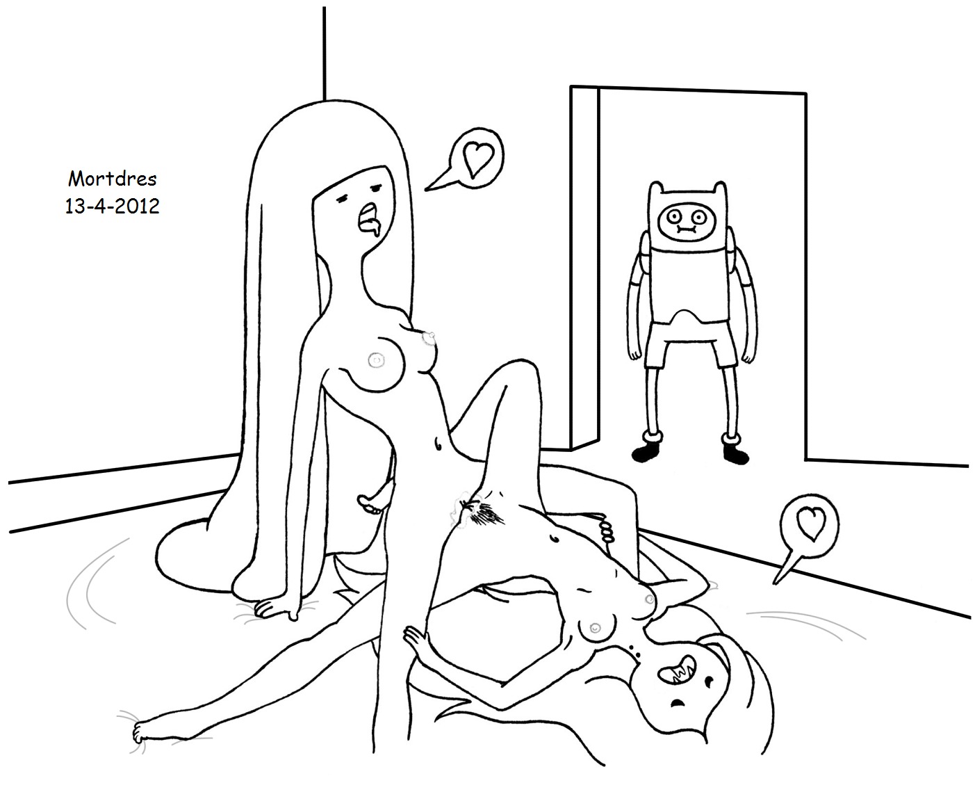 Rule34 – If it exists, there is porn of it / mortdres, finn the human, marceline, princess bubblegum / 36007