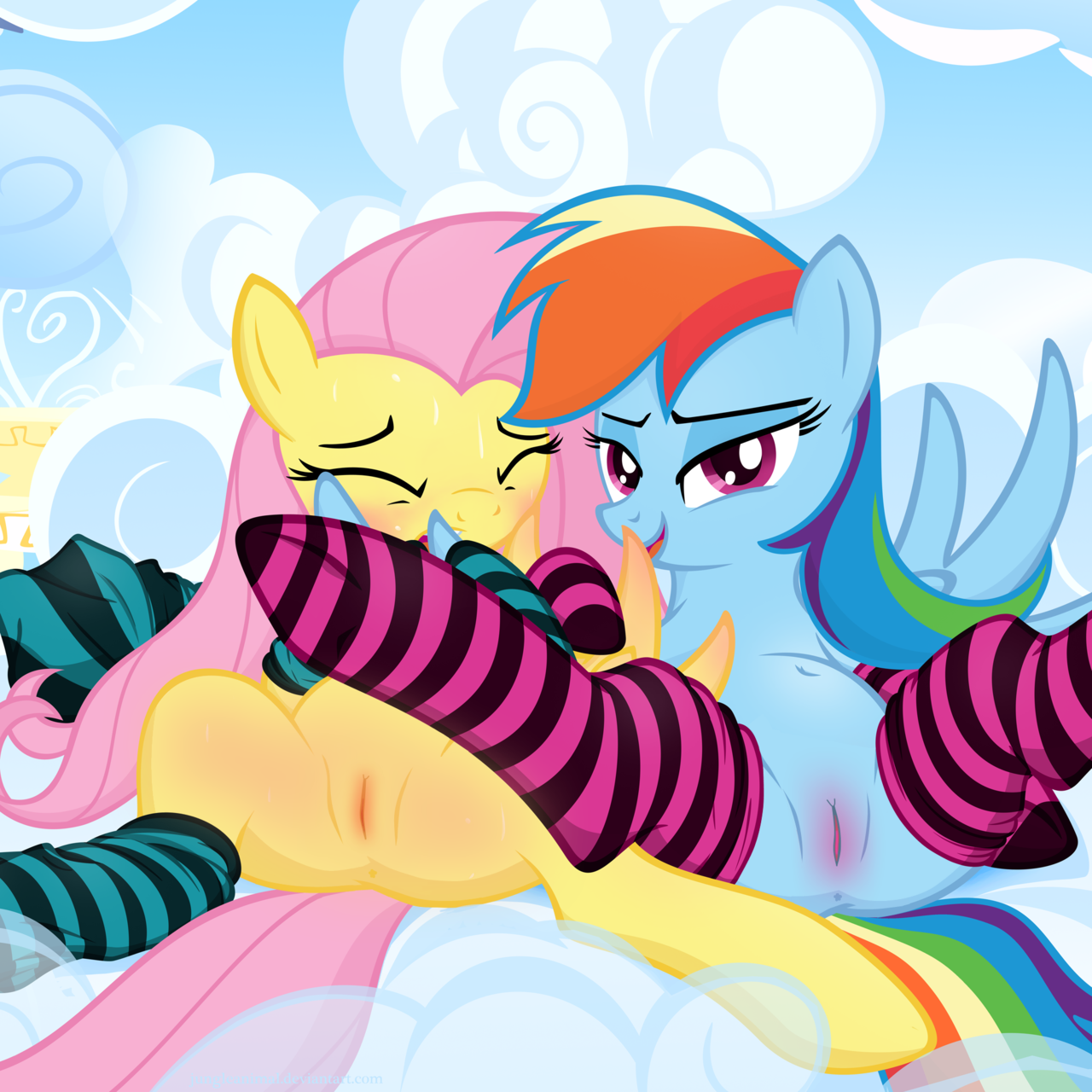 Rule34 – If it exists, there is porn of it / junglepony, fluttershy (mlp), rainbow dash (mlp) / 36127